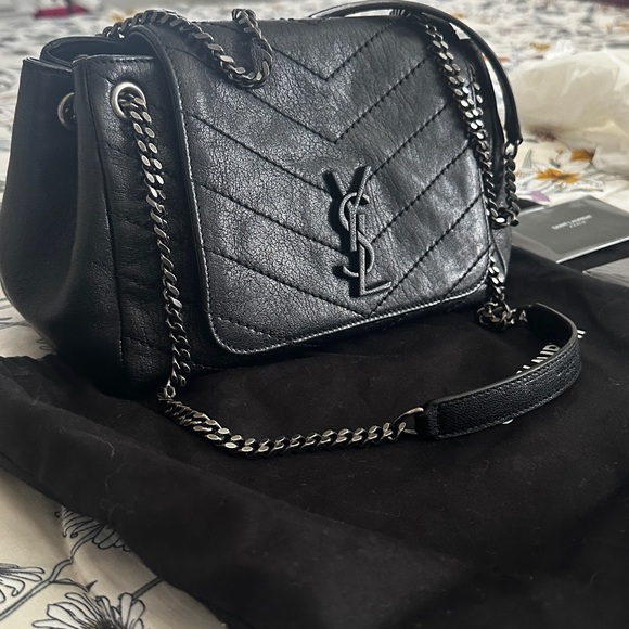 Saint Laurent Black Quilted Leather Bag - Picture 4 of 8